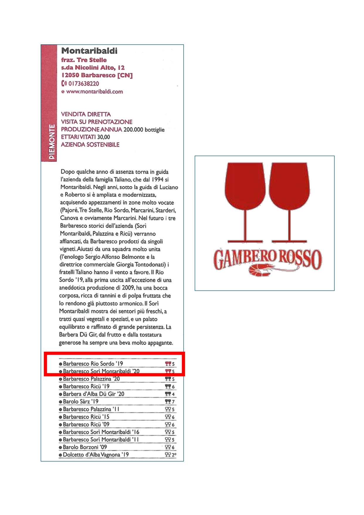 BARBARESCO DOCG Rio Sordo